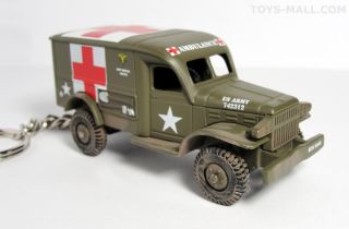 Key Chain Dodge WC54 4x4 Military Ambulance WW2 Mash Army USMC Porte