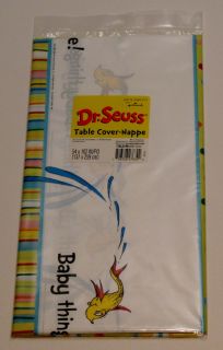 Dr Seuss Baby Shower Party Plastic Table Cover Hallmark
