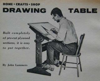 Draft Board Drawing Table How to Build Plans Adjustable