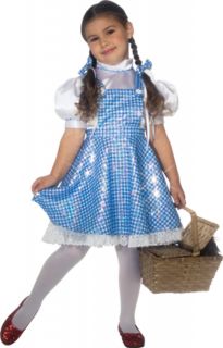 The Wizard of oz Dorothy Deluxe Sequin Dress Child Costume Kids