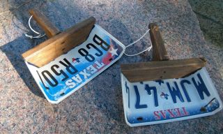 License Plate Dustpans from Texas and Various Other States