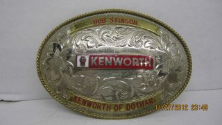  Silver Western Kenworth of Dothan Belt Buckle by Tonkin Inc