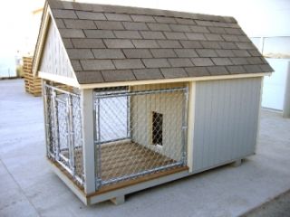 Hand made by Skilled Craftsmen 4 x 8 Dog Kennel with Floor Kit