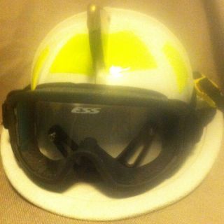 Cairns 880 Fire Helmet with Ear Flaps and Chin Strap