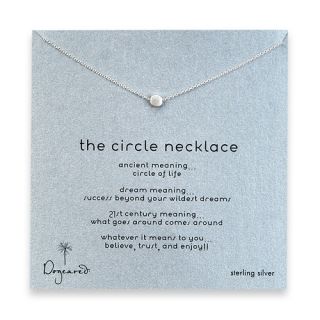 Dogeared the Circle Necklace Sterling Silver 16