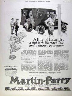 1922 Martin Parry Truck and Truck Bodies Accident Ad