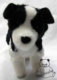 Meadow Border Collie Dog Douglas Cuddle Plush Toy Stuffed Animal Black