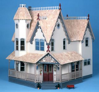  Lovely Grand Gingerbread Victorian Dollhouse Wood Kit Brand New