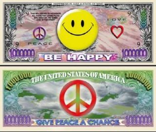 happy face million dollar bill 5 $ 2 50
