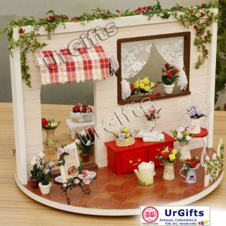 Dollhouse Miniature DIY Kit with Cover Romantic Love Rose Garden Song