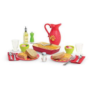  Girl Delicious Dinner Food Set for Dolls Accessories Complete