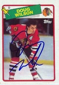 Doug Wilson Chicago Blackhawks 1988 Away Jersey Medium