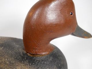  Red Head Drake Duck Decoy North America ? Upper Midwest Michigan
