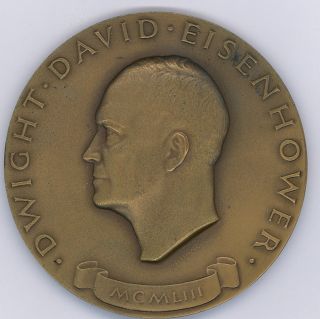 Dwight Eisenhower 1953 Inaugural Medal 1952 Election Original Box