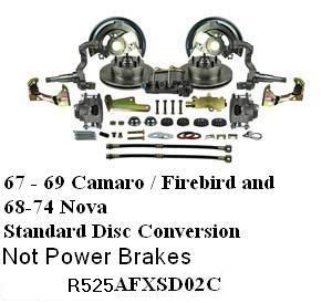 Front Standard Disc Brake Conversion Kit    For Replacing Drum Brakes