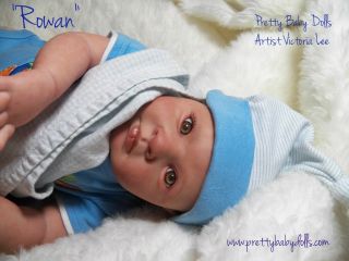 Reborn Baby Boy Doll Rowan by J Schenk Charity Baby Prototype Picture