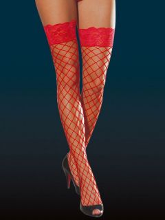  Fence Stockings with Net Lace Top Thigh High Dreamgirl Lingerie