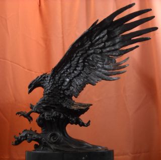 Magestic Falcon Eagle Bronze Statue Sculpture on Sale