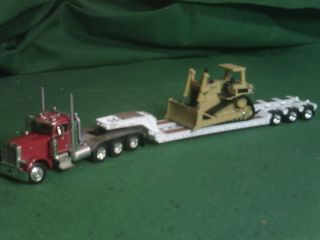 Custom 1 64th DCP Pete with Trailer and Custom Bulldozer