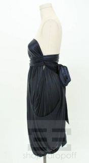 Doo RI Navy Jersey Strapless Dress Size 0 New $1030
