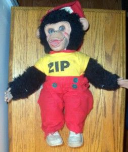 vintage rushton zip zippy monkey chimp howdy doody