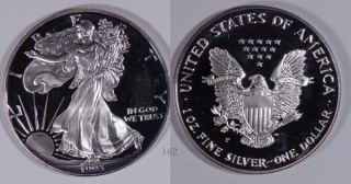1993 P Proof Silver Eagle Dollar Philadelphia Bicentennial