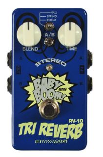 Biyang Effects RV 10 3 Mode Tri Reverb Reverb Stereo Outs Best