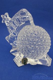  2000 Waterford Crystal Epcot Spaceship Earth Mickey Wand Figure