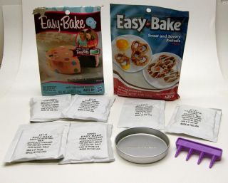 easy bake oven mix lot pan cookies cake frosting pretzels free usa