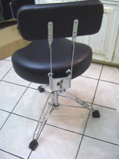 Drum Throne or Stool double braced heavy duty with back rest