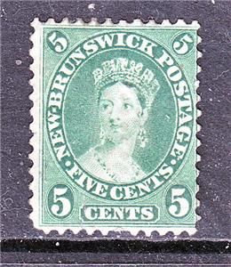 New Brunswick 1860 5c QN Victoria MH