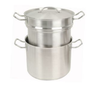 12 QT DOUBLE BOILER 18 8 STAINLESS INDUCTION READY COMMERCIAL QUALITY