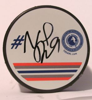 2006 07 Hartford Wolfpack AHL Autographed Puck 9 Nigel Dawes