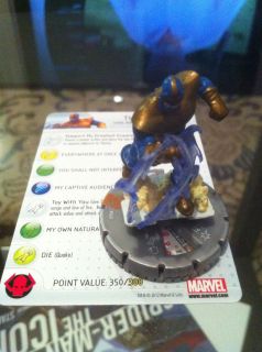 MARVEL Heroclix Galactic Guardians THANOS Chase SR 49 w Card