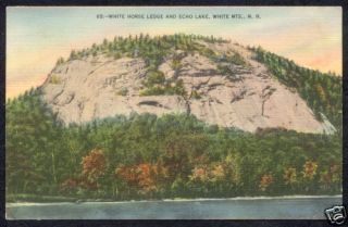 White Mountains Mts New Hampshire Echo Lake NH Postcard