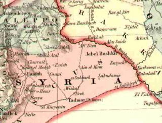 Middle East LRG Antique Map – 1855 Original Palestine Iraq Iran Gaza
