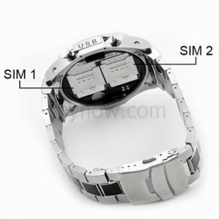 Watch Cell Phone Mobile Dual Sim Dual Standby Cam S760
