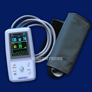  Portable ABPM Blood Pressure Monitor NIBP SPO2 PR