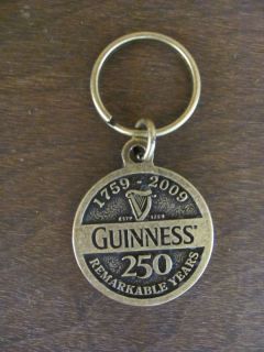  Beer 250th Anniversary Keychain 1759 2009 Brewed in Dublin