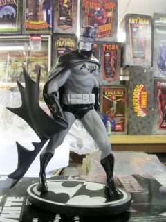 batman black and white batman statue dustin nguyen