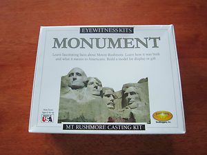 New MT Rushmore Monument Casting Craft Modeling Kit Eyewitness Kits
