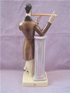 RARE Royal Worcester The Flute Player 2901 Victorian Musicians