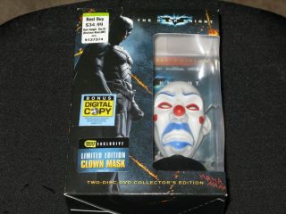 The Dark Knight DVD Best Buy Exclusive Limited Edition Clown Mask New