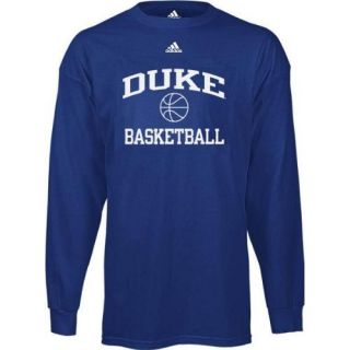 Duke Blue Devils Long Sleeve Adidas Basketball T Shirt Large
