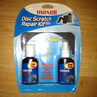 NIP Maxell Disc Scratch Repair Kit DVD Game CD CD ROM