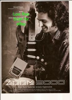 Dweezil Zappa Burnd Jimi Hendrix Guitar Zoom Picture Ad