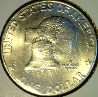 1976 P Dwight D Eisenhower Ike Dollar from Fresh Mint Set Variety 1