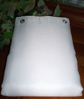 NIP Waterproof Fabric Pique Shower Curtain Liner Rustproof Grommets