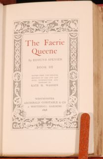 1897 6 Vol Faerie Queene Edmund Spenser Elizabeth Scarce