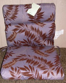 Outdoor Patio Chair Cushions Dusty Violet Blue 22 x 44 x 3 5 New